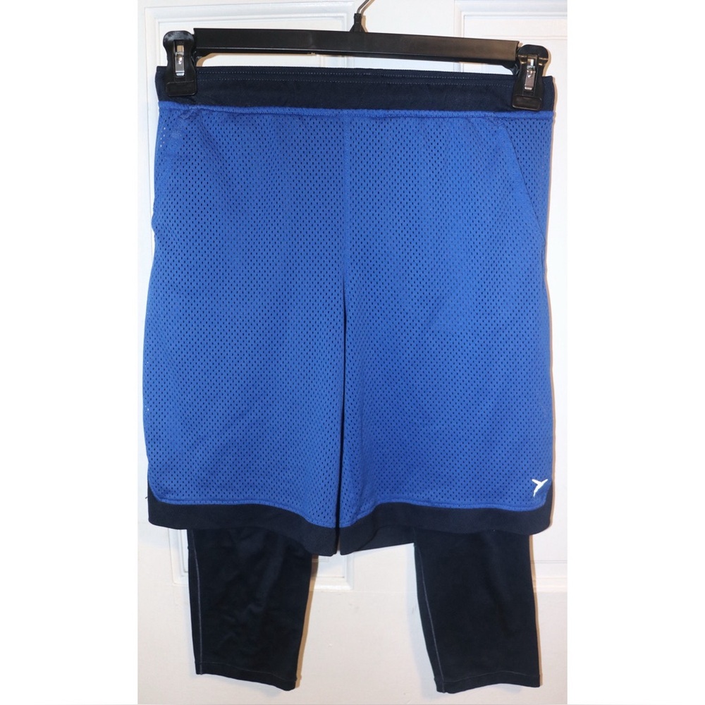 Old Navy Active Boys Blue Mesh Shorts Base Layer